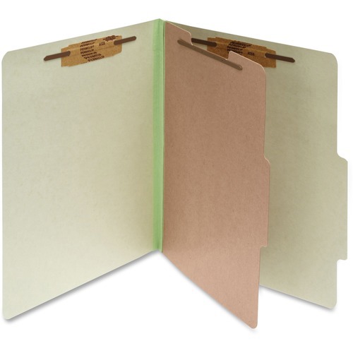 File Folders with Top Tab: Letter, Leaf Green, 10/Pack